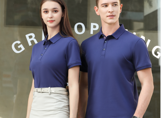 公司團體定制POLO衫細節(jié)，POLO衫定制和翻領(lǐng)T恤定制有什么區(qū)別？